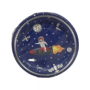 3E Grup - Nedi 22 Cm Karton Tabak 8 Li Uzay ve Astronot 52395