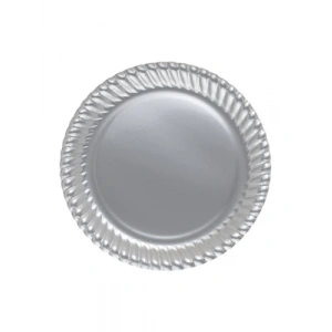 3E Grup - Nedi 23 Cm Karton Tabak 10 Lu Gümüş Tkt11024