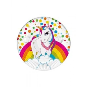 3E Grup - Nedi 23 Cm Karton Tabak 8 Li Raınbow Unıcorn 2005100