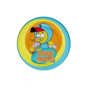 3E Grup - Nedi 23 Cm Karton Tabak Lisanslı 8 Li Kral Şakir 2005104