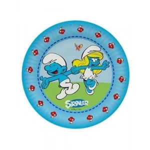 3E Grup - Nedi 23 Cm Karton Tabak Lisanslı 8 Li Şirinler 51620