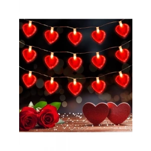 3E Grup - Nedi 2mt 20 Ampul Pilli Led Kalpli Kırmızı 3201hr