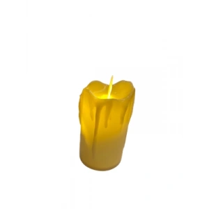 3E Grup - Nedi 6x10 Cm Takoz Erime Efektli Pilli Işıklı Mum 99001