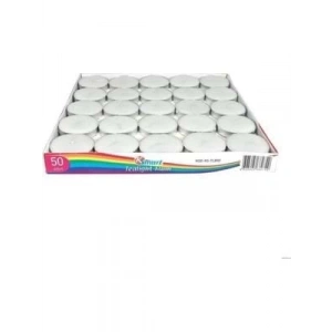 3E Grup - Nedi 7 Gr Tea Lıght Mum 50li Beyaz Pl-750