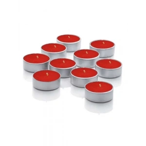 3E Grup - Nedi 7 Gr Tea Lıght Mum 50li Kırmızı Pl-750r