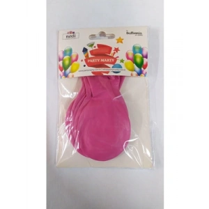 3E Grup - Nedi Düz Renk Balon 10lu Açık Fuşya 12976