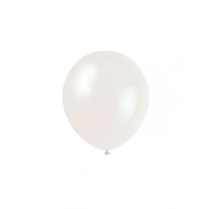 3E Grup - Nedi Düz Renk Balon 10lu Beyaz 12935