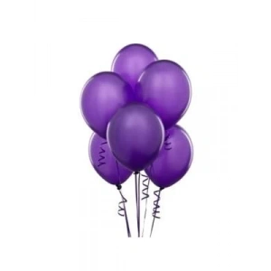 3E Grup - Nedi Düz Renk Balon Mor 100lü Pm-10076-72029