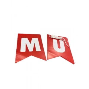 3E Grup - Nedi Fiesta Kırlangıç Mutlu Yıllar Yazısı Kırmızı F-40200