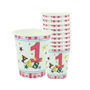 3E Grup - Nedi Karton Bardak 10 Lu 1 Yaş Pembe Tkb7302