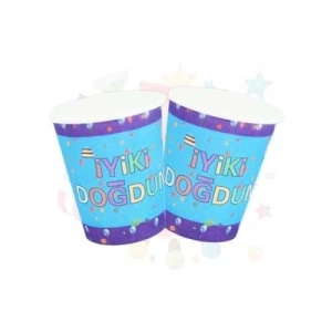3E Grup - Nedi Karton Bardak 10 Lu İyiki Doğdun Mavi Tkb7802