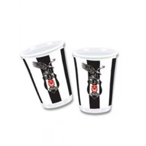 3E Grup - Nedi Karton Bardak Lisanslı 8 Li Beşiktaş 0919