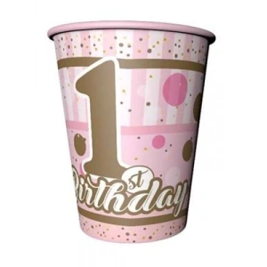 3E Grup - Nedi Karton Bardak Lisanslı 8 Li Tatlı 1 Yaşım Kız 998109