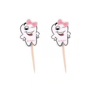 3E Grup - Nedi Karton Kürdan 20li İlk Dişim Pembe Tk-11204