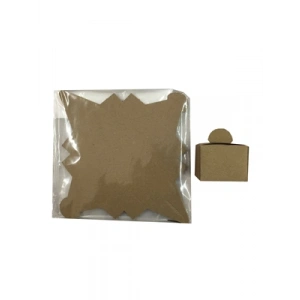 3E Grup - Nedi Karton Lokum Kutusu 25li Kraft 05416