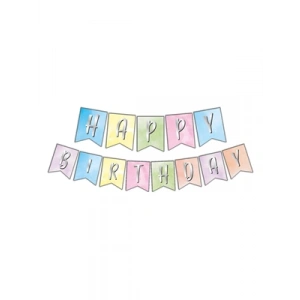 3E Grup - Nedi Kırlangıç Oynar Yazı happy Birthday Küçük Boy Makaron 63914