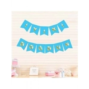 3E Grup - Nedi Oynar Karton Happy Bırthday Yazı Taçlı Mavi Hh8931