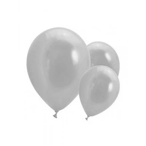 3E Grup - Nedi Party Marty 12 Metalik Balon Gümüş 20li 12133