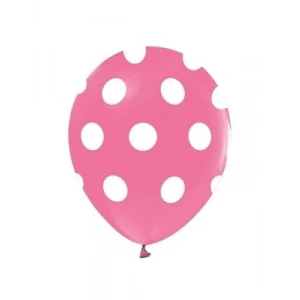 3E Grup - Nedi Party Marty 12 Pembe Puantiyeli Balon 14lü 12148