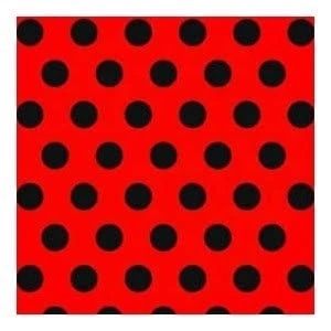 3E Grup - Nedi Peçete 20 Li Puantiyeli Kırmızı Siyah 11837