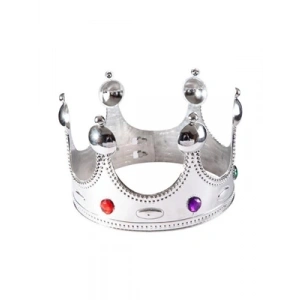 3E Grup - Nedi Plastik Gümüş Taşlı Taç 14012