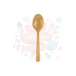 3E Grup - Nedi Plastik Kaşık 25li Altın 70512