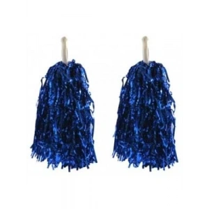 3E Grup - Nedi Ponpon Metalik Mavi 2li 6196b