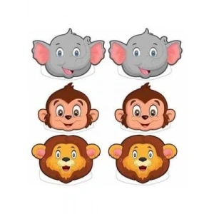 3E Grup - Nedi Safari Karton Maske 6lı 12377