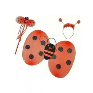 3E Grup - Nedi Uğur Böceği Kanat Takımı Kırmızı (asa+taç+kanat) Pl-12311