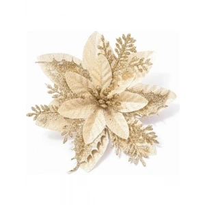 3E Grup - Nedi Yılbaşı Dekorasyon Yılbaşı Çiçeği Altın 12594