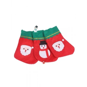 3E Grup - Nedi Yılbaşı Kardan Adam,noel Baba Figürlü Çorap 7205