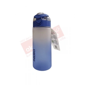 3E Grup - Noki 500 Ml Tritan Auto Kapak Soft Touch Çift Renk Tutma Aparatlı Matara Mavi T-0109-130