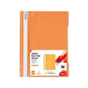 3E Grup - Noki Eco A4 Telli Dosya Turuncu 48288-040