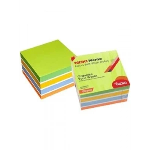 3E Grup - Noki Memo 75x75 450sf Gizemli Yapışkanlı Not Kağıdı Neon 12014-22