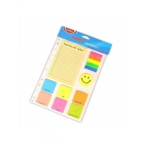3E Grup - Noki Memo Yapışkanlı Not Kağıdı Seti Combo2-3-4 12702-12703-12704