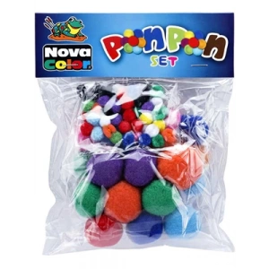 3E Grup - Nova Color 10-20-30 Mm Karışık Ponpon Seti Nc-350