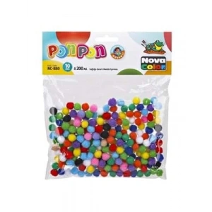3E Grup - Nova Color 10 Mm Ponpon 200lü Nc-880