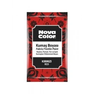 3E Grup - Nova Color 12 Gr Toz Kumaş Boyası Kırmızı Nc-901