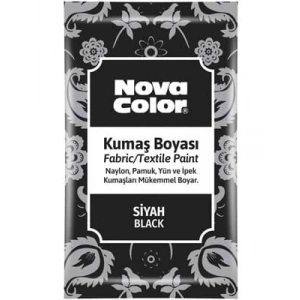 3E Grup - Nova Color 12 Gr Toz Kumaş Boyası Siyah Nc-904