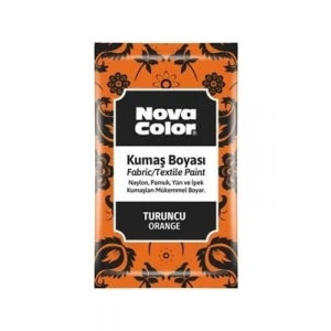 3E Grup - Nova Color 12 Gr Toz Kumaş Boyası Turuncu Nc-906