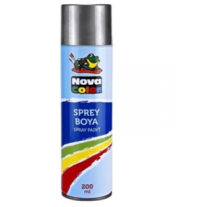 3E Grup - Nova Color 200 Ml Sprey Boya Gümüş Nc-812