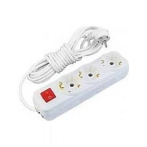 3E Grup - Önder 3lü 5 Metre Anahtarlı Grup Priz