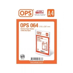 3E Grup - Ops A4 T Tipi Dikey Afiş Taşıyıcı 064