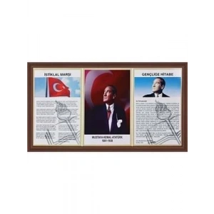 3E Grup - Panda 50x90 3 Lü Milli Levha Mdf Çerçeve 424