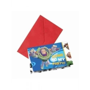 3E Grup - Parti Dünyası Toy Story Davetiye+zarf 6 Lı