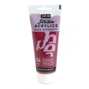 3E Grup - Pebeo 100 Ml Akrilik Boya Yüksek Yoğunluklu Koyu Kırmızı 54
