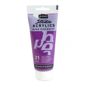 3E Grup - Pebeo 100 Ml Akrilik Boya Yüksek Yoğunluklu Mor 21