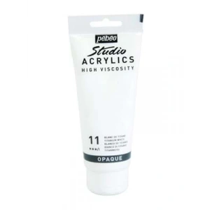 3E Grup - Pebeo 100 Ml Akrilik Boya Yüksek Yoğunluklu Titanium Beyaz 11