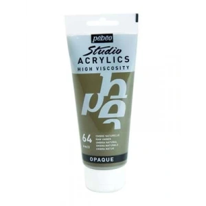 3E Grup - Pebeo 100 Ml Akrilik Boya Yüksek Yoğunluklu Toprak Rengi 64