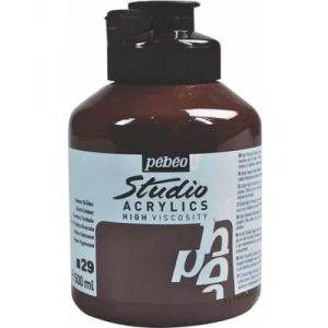 3E Grup - Pebeo 500 Ml Akrilik Boya Yanık Kahve 29
